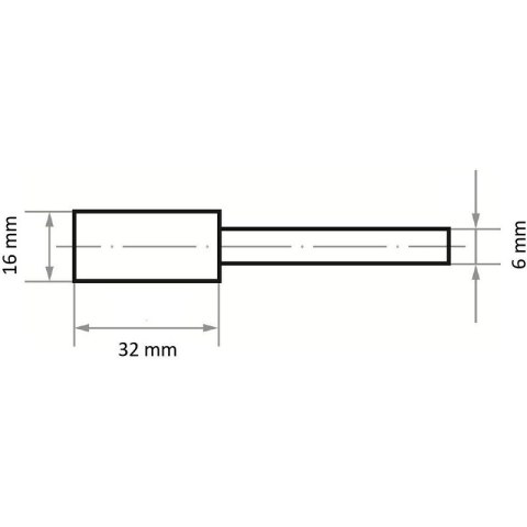 ŚCIERNICA TRZPIENIOWA MK 36 N V10 16*32*6