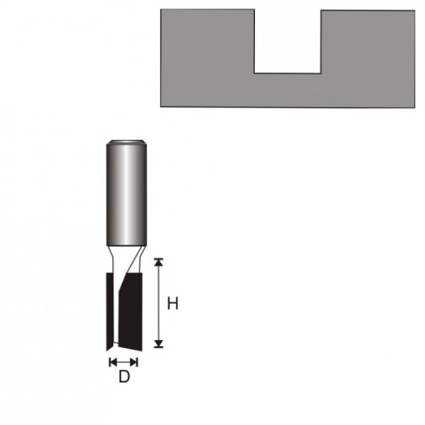 FREZ ROWKUJĄCY 2-PŁYTKOWY T12 D20 H19MM
