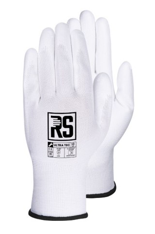 RĘKAWICE NYLON + POLIURETAN ULTRA TEC (RNYPO) BIAŁA R.9