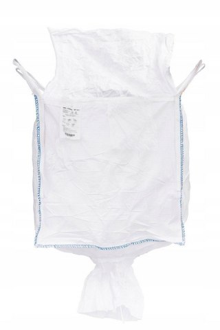 WOREK BIG-BAG 90*90*90 CM BIAŁY,OTWARTY Z KOŁNIERZEM