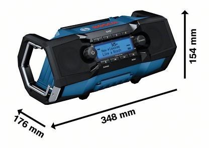 RADIO AKUMULATOROWE GPB 18V-2 SC DAB+/FM BLUETOOTH 0*AH