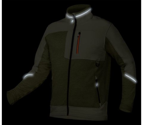 BLUZA SOFTSHELL OUTDOOR ZIELONA ROZMIAR XXL