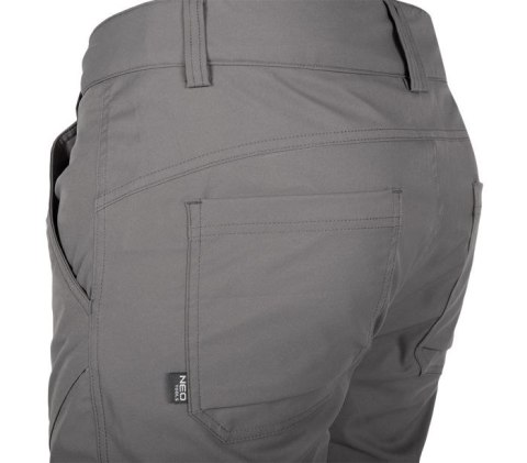 SPODNIE ROBOCZE OUTDOOR 2 WAY STRETCH SZARE ROZMIAR L