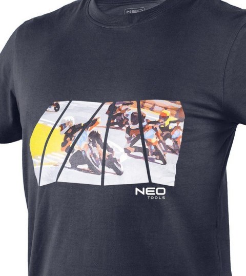 T-SHIRT Z NADRUKIEM MOTOR ROZMIAR L