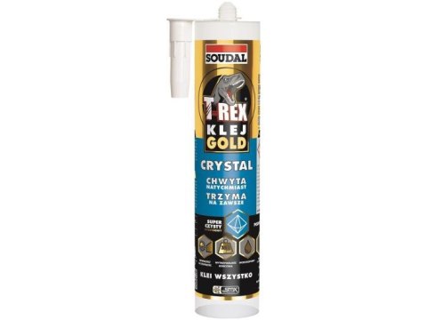 KLEJ MONTAŻOWY HYBRYDOWY 290ML T-REX GOLD CRYSTAL