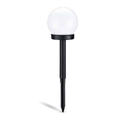 LAMPA SOLARNA KULA ATRIS BIAŁA 10CM RGB