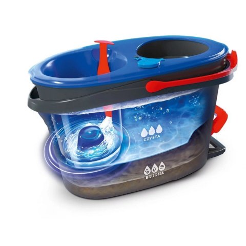 VILEDA MOP H2PRO BOX, MOP+WIADRO+WYCISKACZ