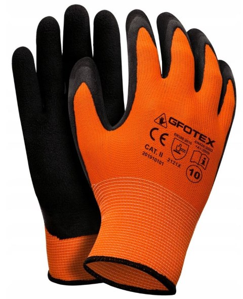 RĘKAWICE OCHRONNE POWLEKANE SPIENIONYM LATEXEM/FOAM ROZ. 9