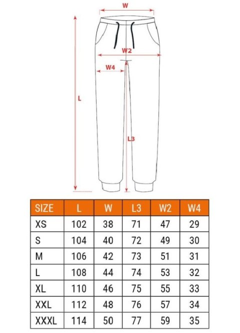 SPODNIE ROBOCZE OUTDOOR TYPU JOGGER SZARE ROZMIAR XL