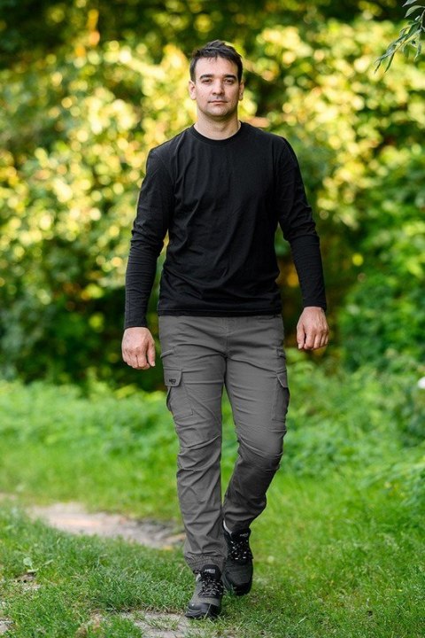 SPODNIE ROBOCZE OUTDOOR TYPU JOGGER SZARE ROZMIAR M