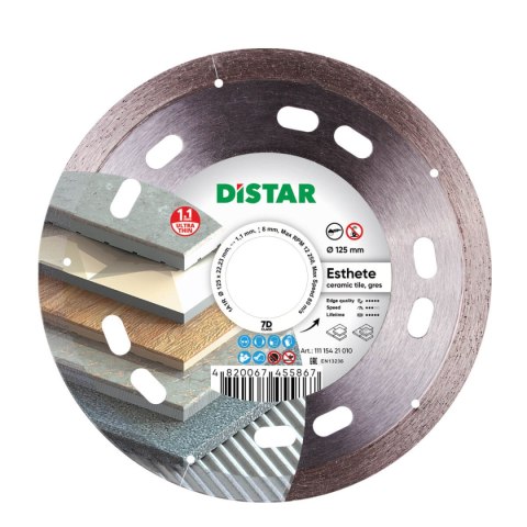 TARCZA DIAMENTOWA ESTHETE 125*1,1*8*22,23