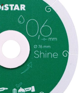 TARCZA DIAMENTOWA SHINE 76*0.6*6*10
