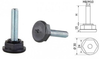 STOPKA REGULACYJNA SR 01 FI 30 M8*35 624