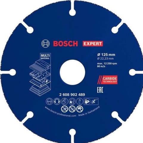 TARCZA TNĄCA WĘGLIKOWA EXPERT MULTI MATERIAL 125*22MM
