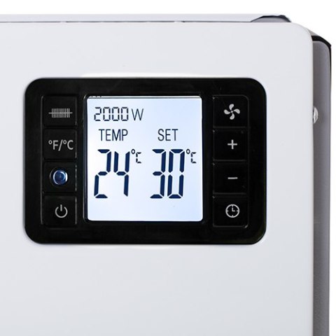 GRZEJNIK KONWEKTOROWY LCD Z PILOTEM BIAŁY 2000W CR 7739W