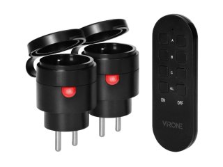 ZEST. BEZPRZEWOD. GNIAZD MINI, STEROWANIE PILOTEM 2+1 2300W